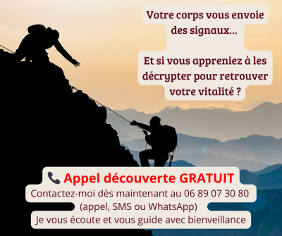 Appel GRATUIT Pathologies chroniques inflammatoires naturopathie réflexologie Noirmoutier JMV